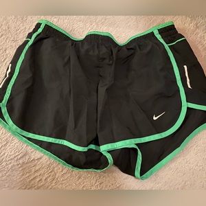 Black + Green Nike Shorts